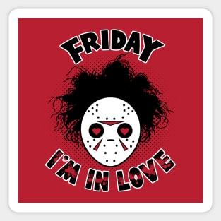 Funny Cute 90's Valentine Slasher Love Song Parody Sticker